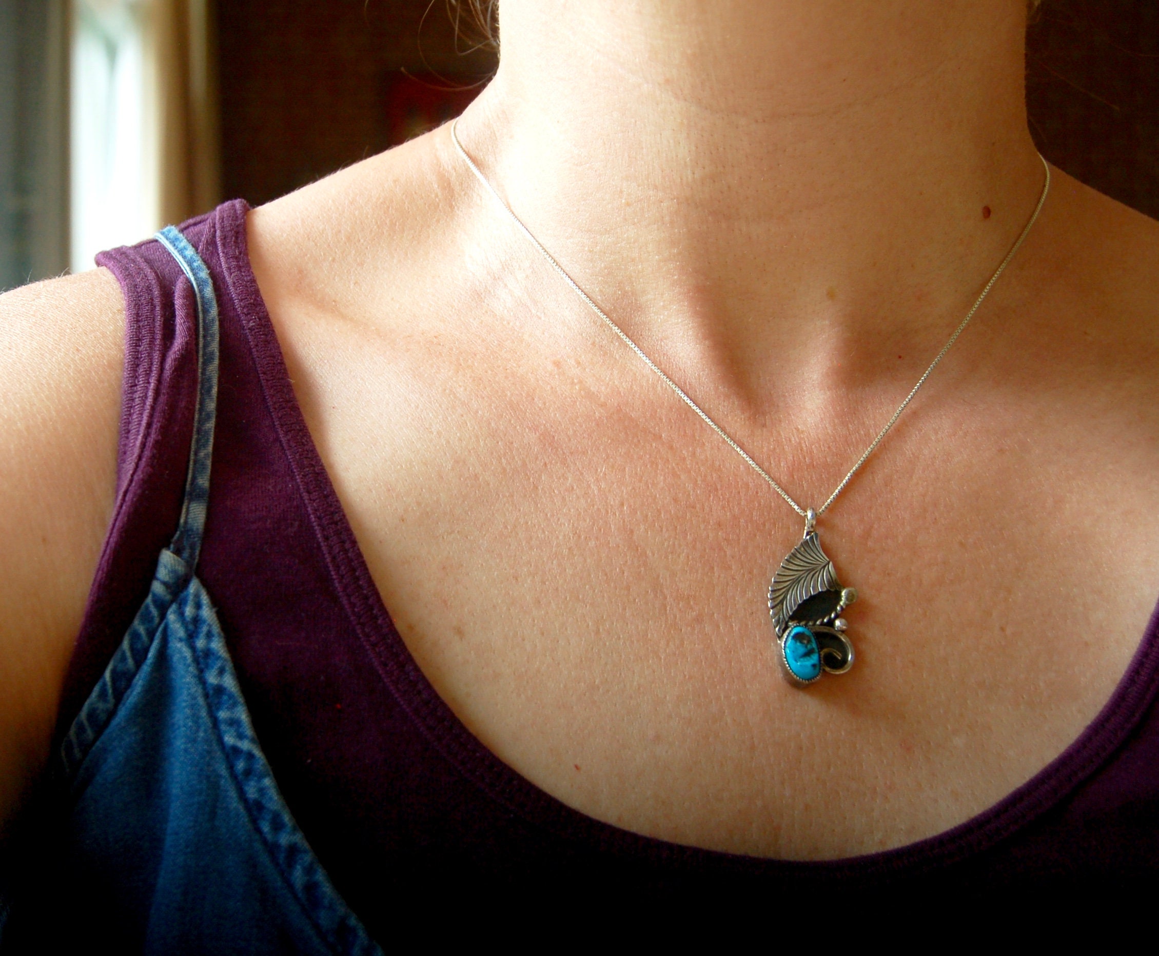 Carufin Retro Turchese Collana Cactus Choker Collane Gioielli Regolabili per le Donne Ragazze