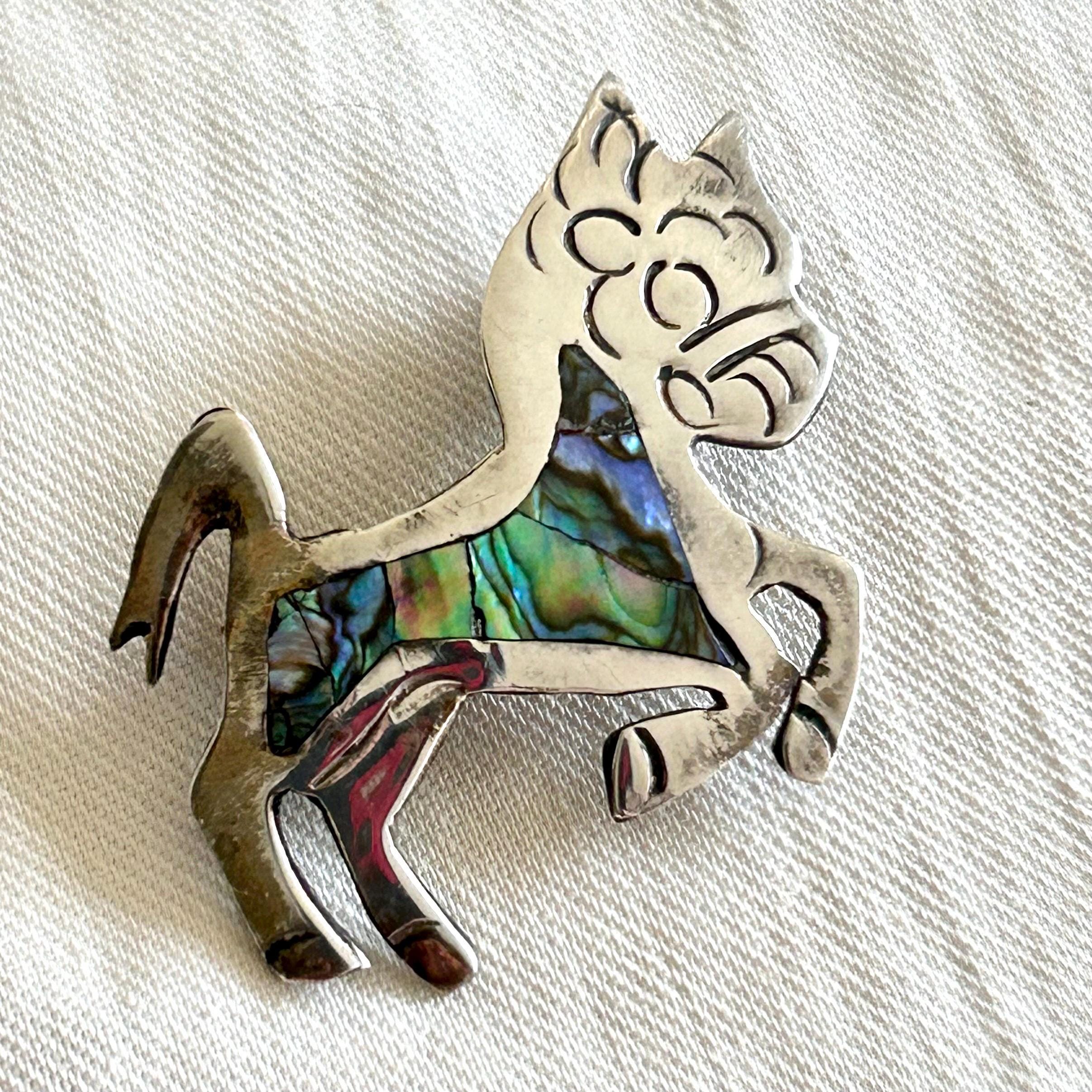 Silver Donkey Brooch From Mexico - Etsy