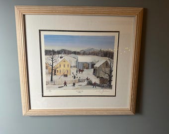 趣のある農場生活の絵画 - グランマ・モーゼス風のアートワーク - Etsy