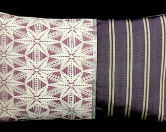 Decorative Pillow of Vintage Japanese Kimono Fabrics