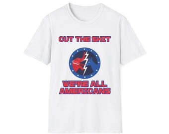 Basta con le stronzate, siamo tutti americani - T-shirt unisex Softstyle