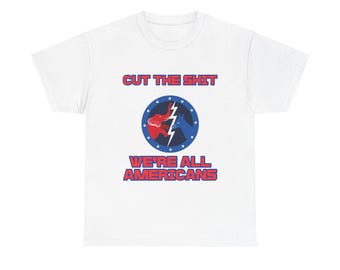 Basta con le stronzate, siamo tutti americani. Maglietta / Maglietta grafica politica patriottica.