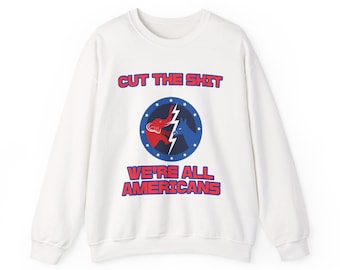 Felpa girocollo unisex patriottica / Grafica "Siamo tutti americani" per l'unità