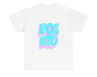 Maglietta anni '80 per ragazzi / T-shirt grafica con testo in stile vaporwave retrò