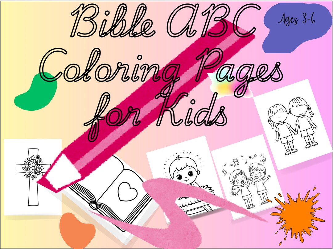 Christian ABC Coloring Pages, Bible Alphabet Learning Printables for ...
