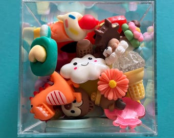 Assorted Resin Flat Back Charms, DIY Craft Supply, Slime Decorating (Random Mix)