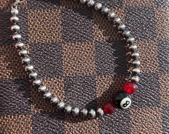 Lucky 8 ball bracelet
