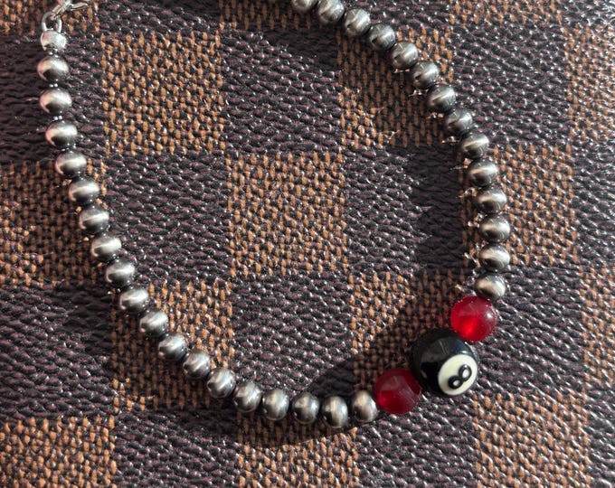 Lucky 8 ball bracelet