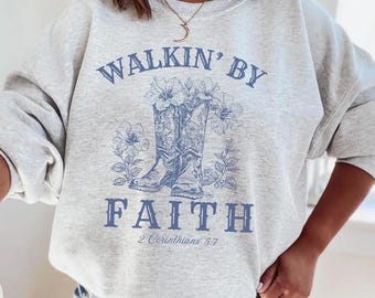 Christian cowgirl crewneck