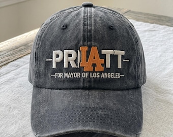 Spencer Pratt for Mayor of Los Angeles Embroidered Hat, LA Pratt Campaign Cap, Los Angeles Election 2026 Merch, Dad Hat Gift for Him