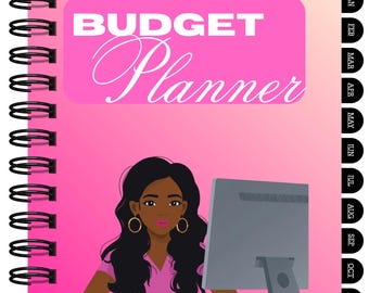 12-Month Undated Digital Budget Planner (Pink)