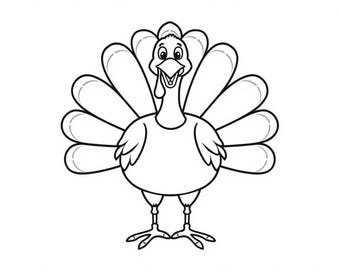 Turkey Coloring Page