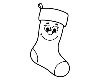Mrs. Stocking Coloring Page