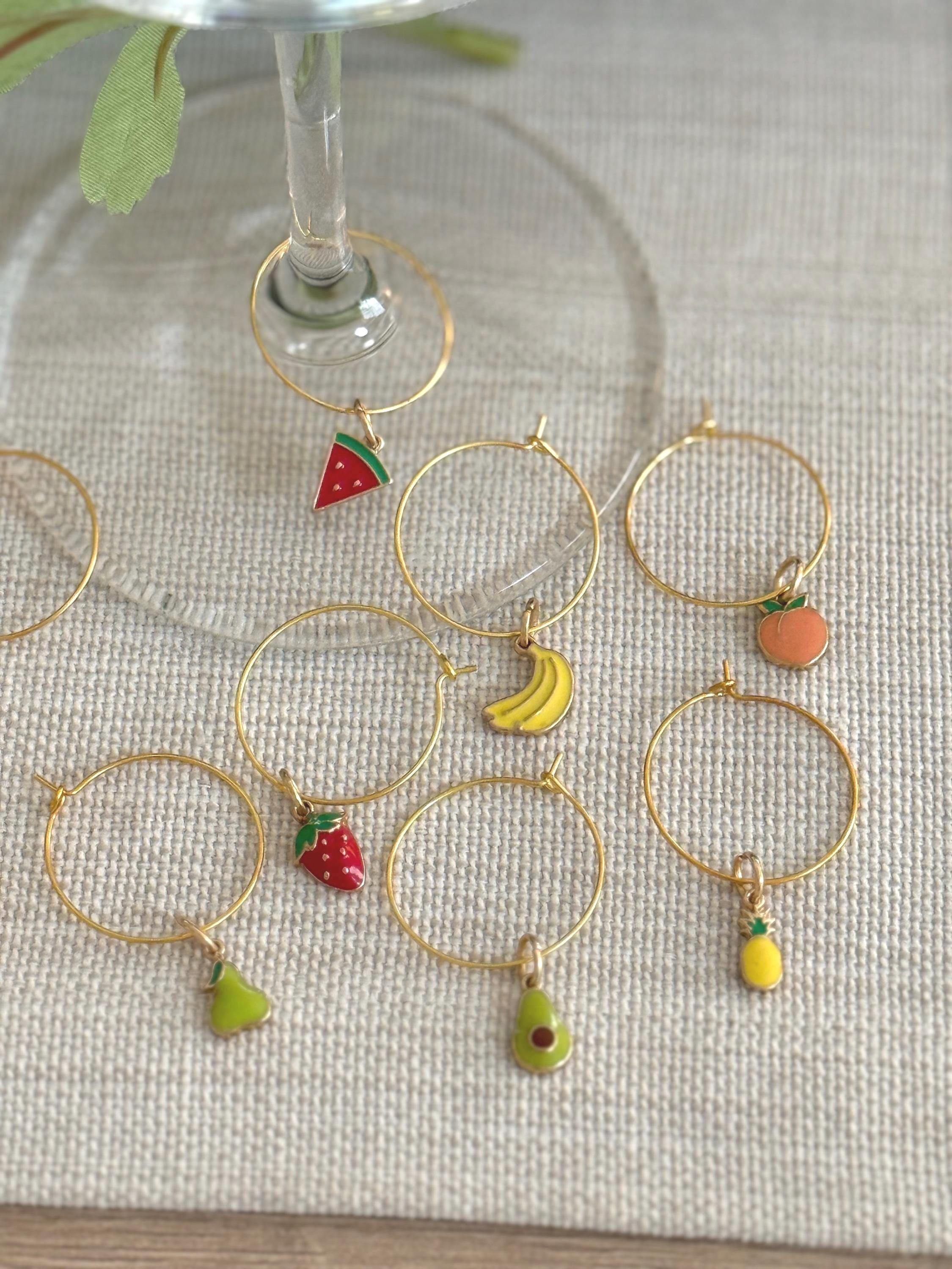 2 Pendentifs Perles Verre Soufflé Forme Légume/fruit Vert - 24mm - Pour Création Bijoux - Sans Marque