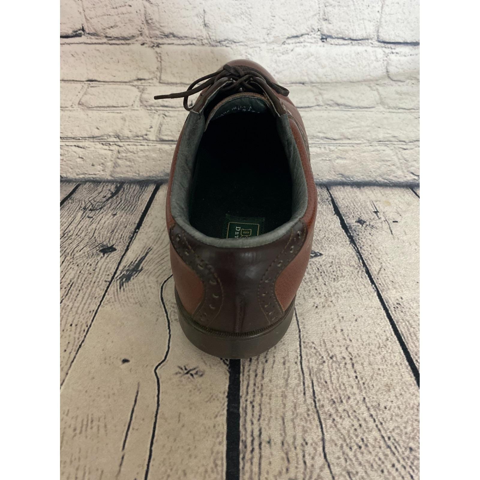 Vintage USA Made Dexter Two Tone-Saddle Oxfords Spectator Shoes size Mens 9.5 Dexter Oxfords Dress Shoes for Men for sale | eBay main image 4