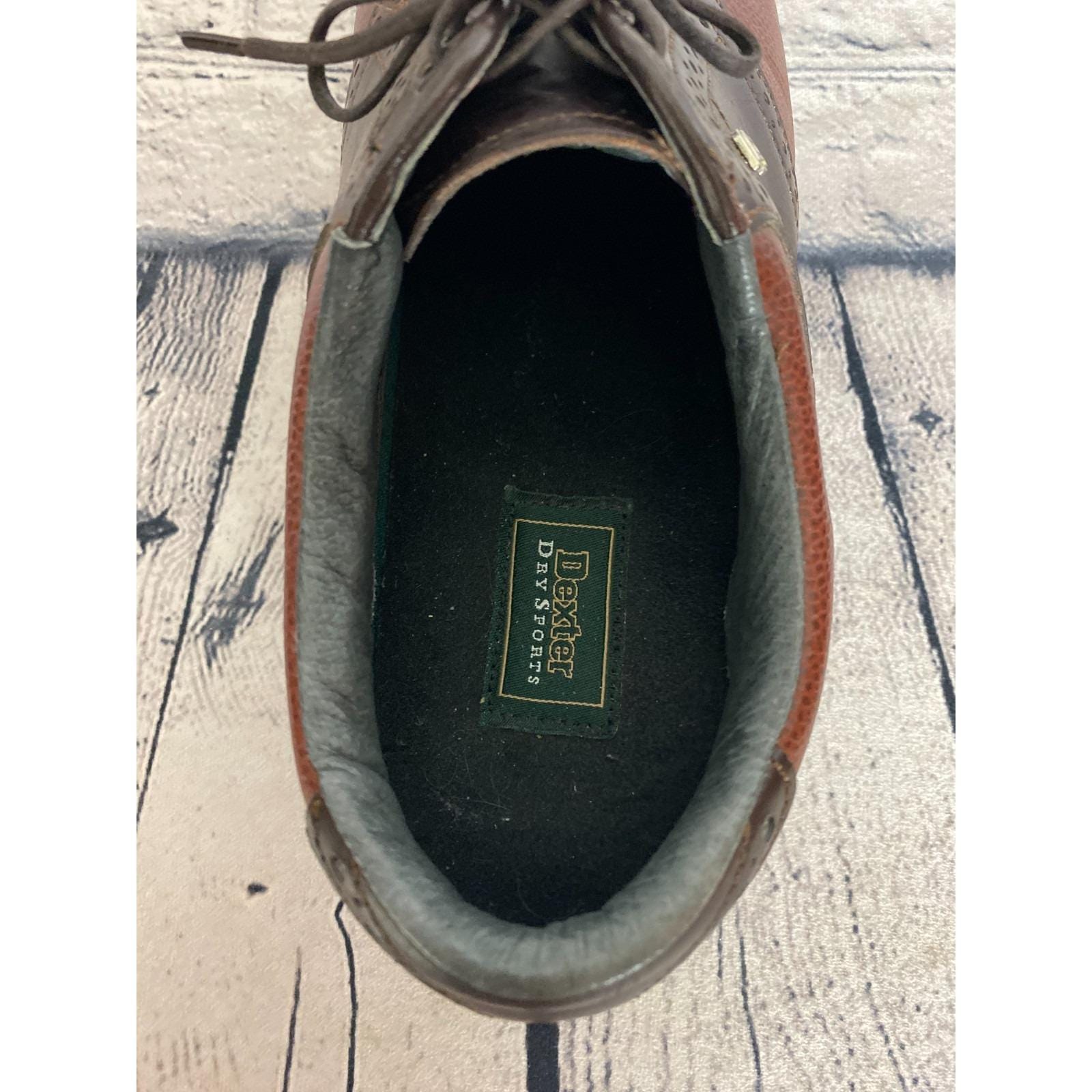 Vintage Dexter Saddle Shoes Mens 9.5M Brown Two-tone Leather  display picture 2