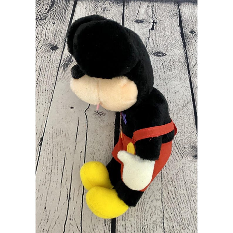 vintage applause mickey mouse plush image 3