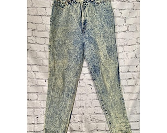 Jeans Levi's 505 vintage para niños y niñas, lavado ácido, talla 16, 31" x 28".