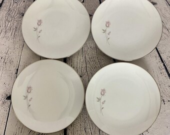 Platos para pan Noritake Pasadena Rose 6311 de 16 cm (6 1/4"), juego de 4
