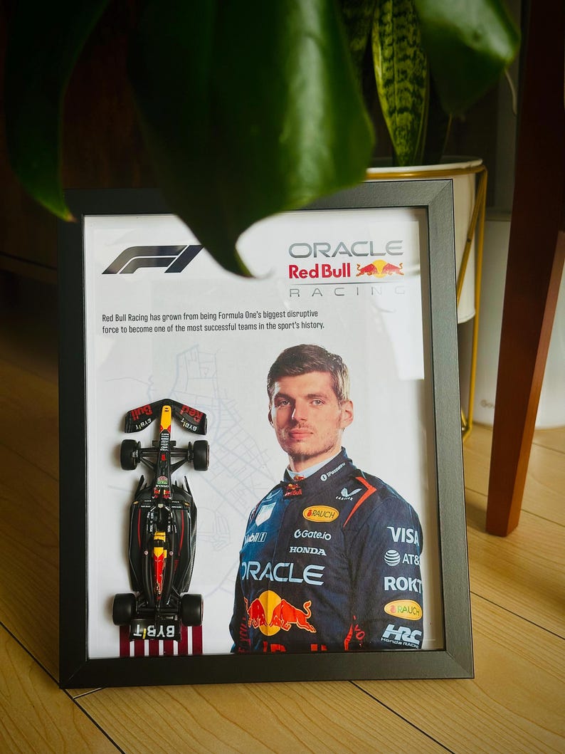 F1 Driver Diecast Frame | 1:43 Scale | 8x10 Formula 1 Wall Art ...