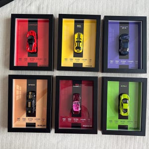 Hot Wheels Framed Car Art | Diecast Wall Display, JDM, Muscle, Classics