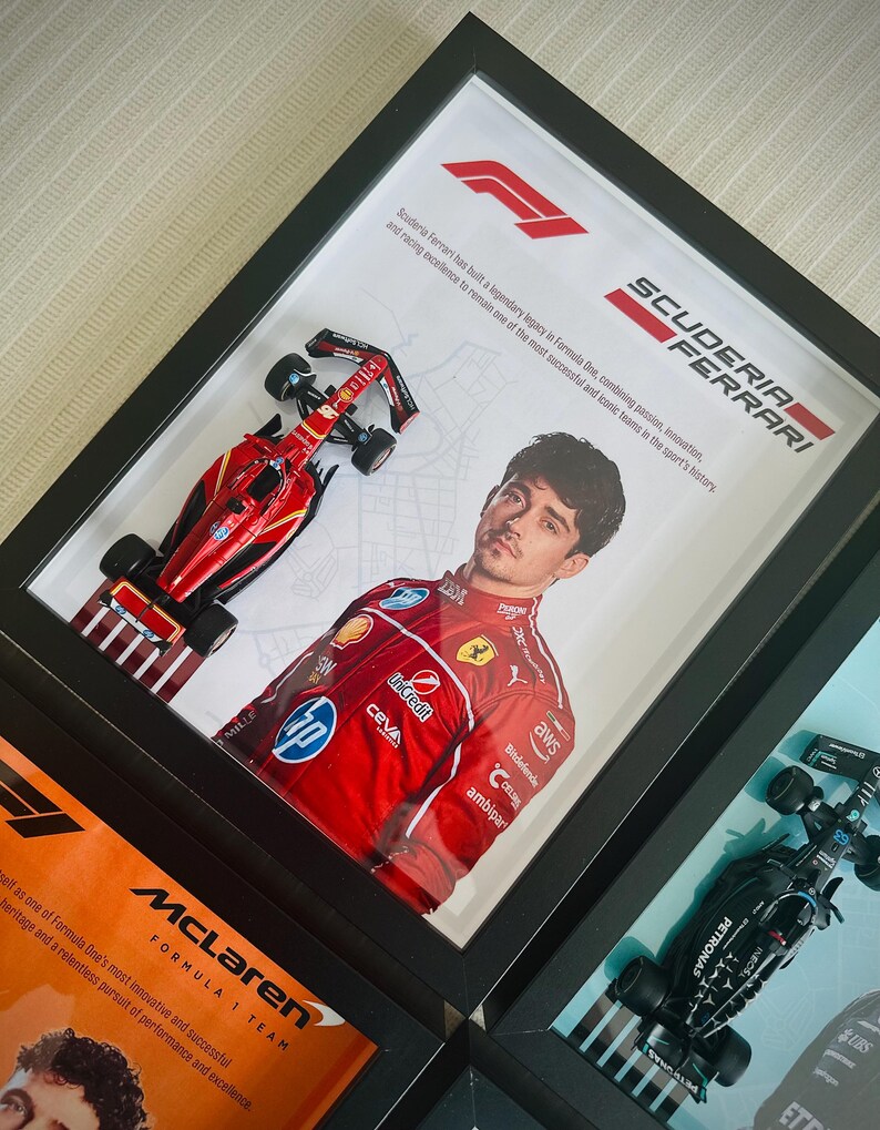 F1 Driver Diecast Frame | 1:43 Scale | 8x10 Formula 1 Wall Art ...