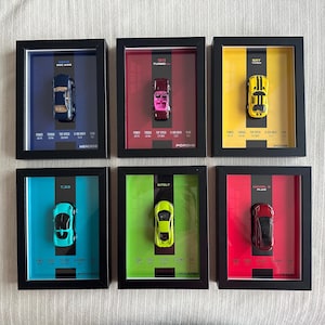Hot Wheels Framed Car Art | Diecast Wall Display, JDM, Muscle, Classics