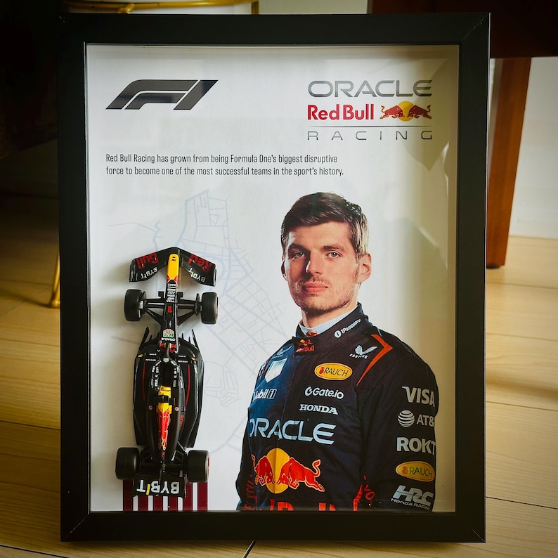 F1 Driver Diecast Frame | 1:43 Scale | 8x10 Formula 1 Wall Art ...