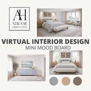 Virtual Interior Design Mini Mood Board – Custom Room Style Guide