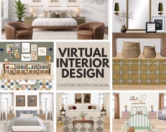 Custom Virtual Interior Design | E-Design Mood Board, Shopping List