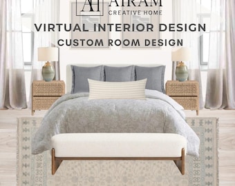 Custom Virtual Interior Design | E-Design Mood Board, Shopping List