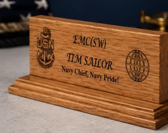 Navy Chief Nameplate (desktop)