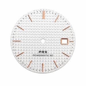 Esfera de reloj con logotipo personalizado de 31,8 mm con patrón texturizado para movimiento NH35 NH36 4R. Ideal para armar tu propio reloj. Múltiples opciones de color.