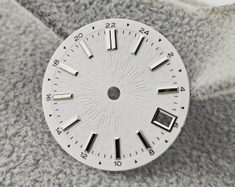 Custom dial logo NH34 White dial NH35 DIY mechanical dive watch modification parts 28.5mm