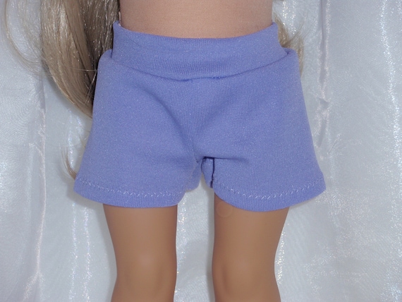 Pink Stretch Denim Cuffed Shorts 18 in Doll Clothes Fits American Girl