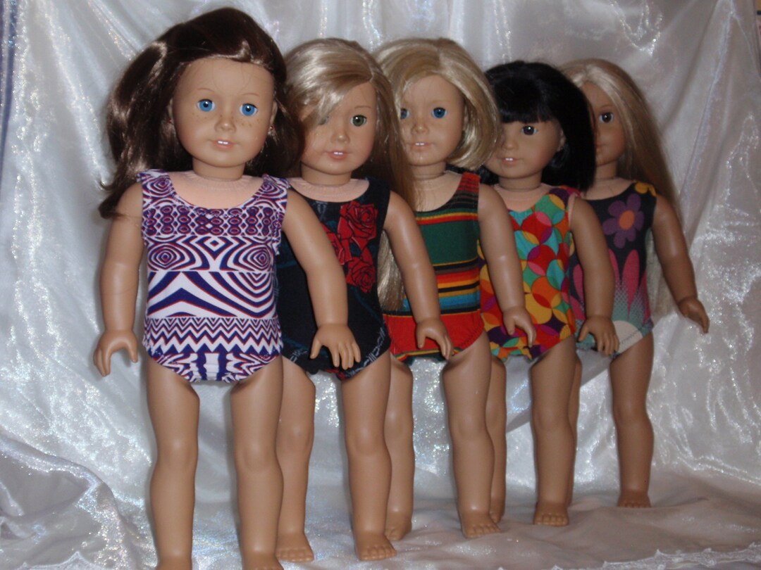 18 Doll Assorted Cotton Spandex Bathing Suit or Gymnastic Suit, 18 Doll