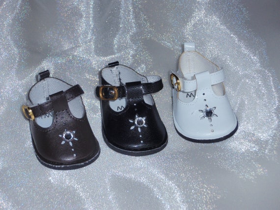 Brown Flower Mary Jane Dress Shoes Fits 18/" American Girl Doll Clothes Shoes