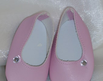 18 Inch Doll Pink Mule Satin Shoes, 18" Doll Clothes, AG Doll Clothes, Girl, Doll Clothes