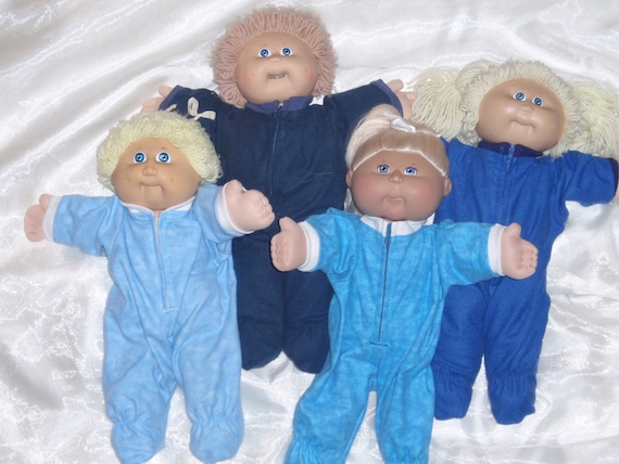 Cabbage patch kids toddler girl with blonde hair and blue pajamas on sale