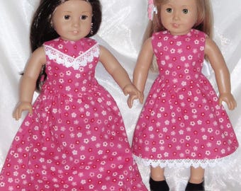Assortiment de robes sans manches pour poupée 18 pouces, Vêtements pour poupée 18 pouces, Vêtements pour poupée AG, Vêtements pour poupée fille, Robe de Noël, Robe pour poupée