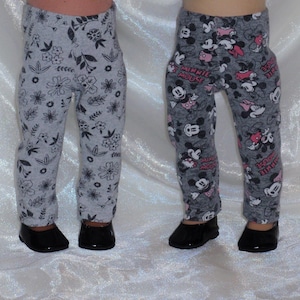 18 Inch Doll Assorted Cotton Spandex Leggings, 18&quot; Doll Clothes, AG Doll Clothes, Girl Doll Clothes