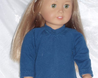 18 Inch Doll Medium Teal Cotton Jersey V-Neck T-Shirt, 18" Doll Clothes, Girl Doll Clothes, Boy Doll Clothes