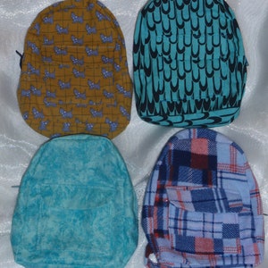 18 Inch Doll Assorted Print Backpacks, AG Doll Clothes, 18&quot; Doll Clothes,  Girl Doll Clothes, AG Doll Accessories, Fits BJD