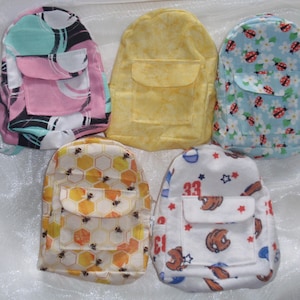18 Zoll Puppe Assorted Print Rucksack, AG Puppenkleidung, 18 "Puppenkleidung, Mädchen Puppenkleidung, AG Puppenzubehör, passend für BJD