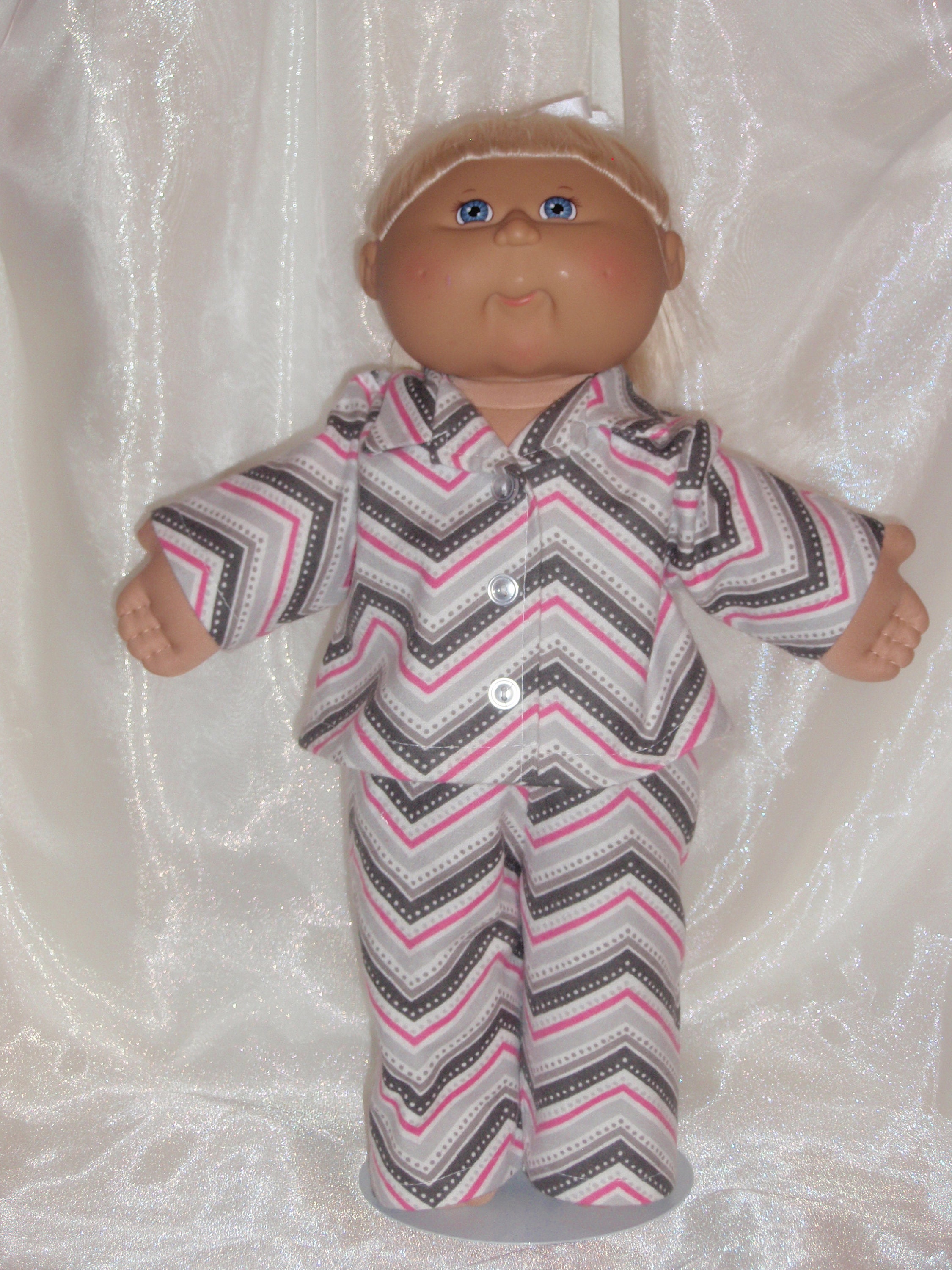 Kleding Meisjeskleding Pyjamas & Badjassen Pyjama Vintage 1984 Cabbage Patch Kids Toddler Footie Pajamas Pink Pjs size 2T 