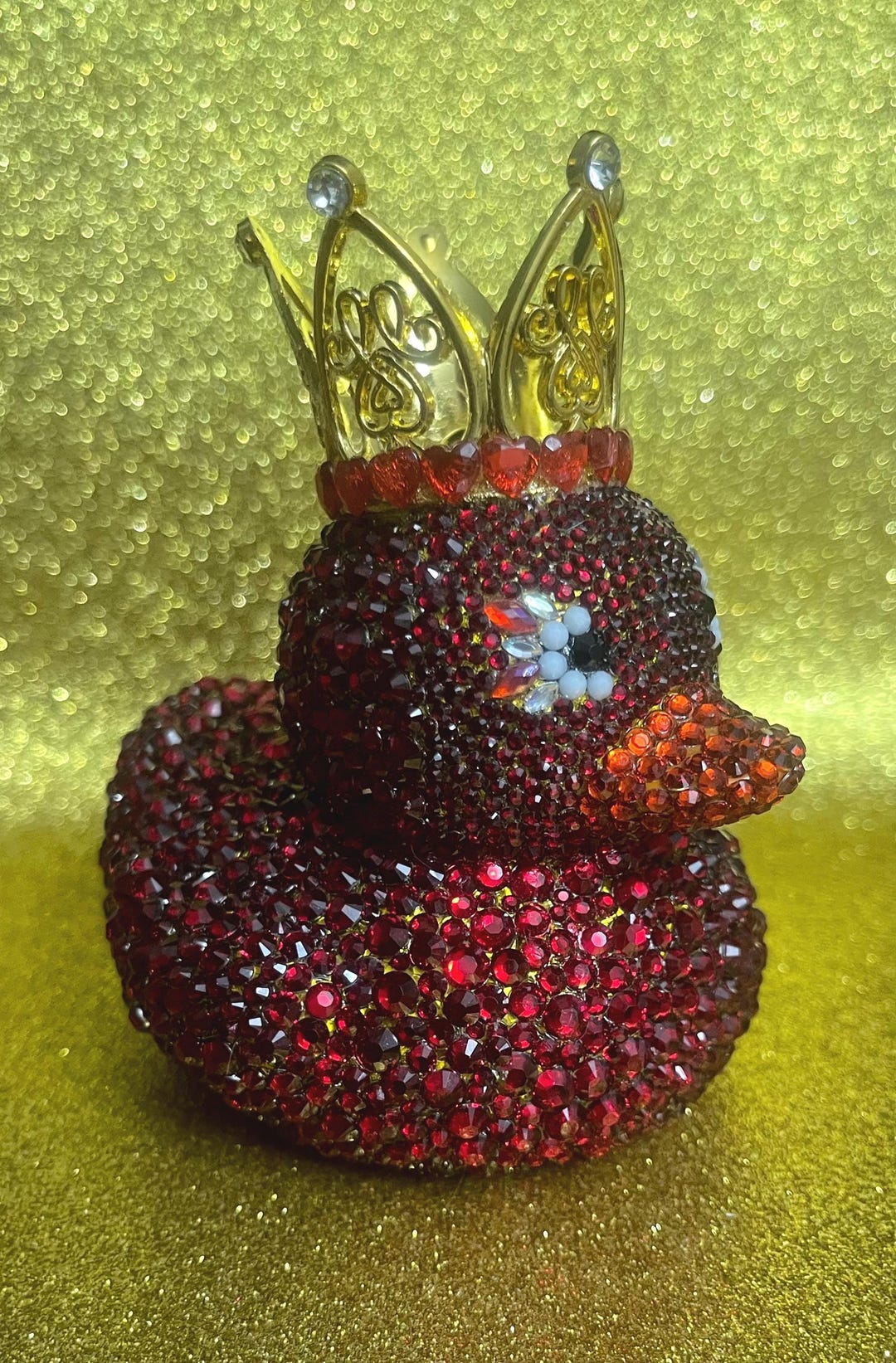 3” Hand Blinged Red Rhinestone Jeep Duck With Crown - Etsy