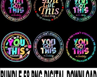You Got This PNG – Teacher Test Day Rock the Test STAAR Day Don’t Stress Motivational Clipart