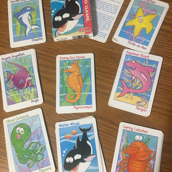 Vintage Fish Card Game