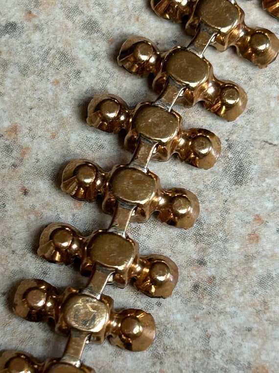Vintage Rhinestone Choker Necklace - image 4