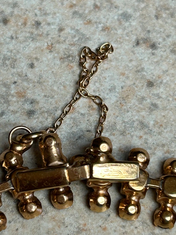 Vintage Rhinestone Choker Necklace - image 5
